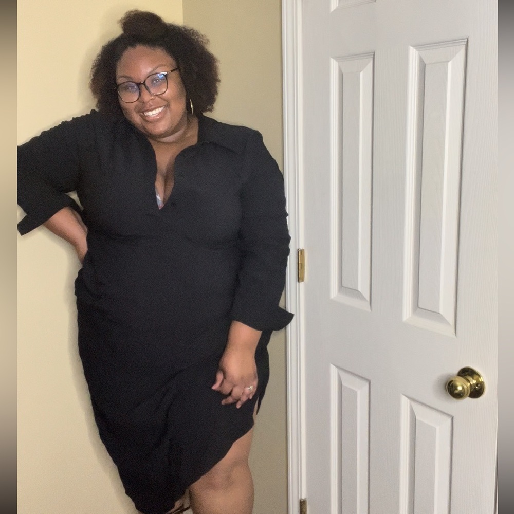 v neck dress